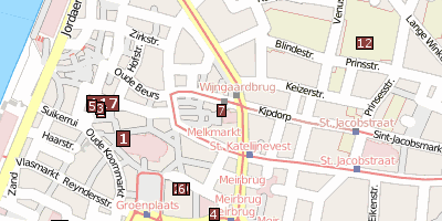 Stadtplan Carolus Borromeuskerk Antwerpen